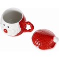 thumbnail image 2 of Christmas Ceramic Mug with Lid Santa Claus Coffee Mug Cartoon Xmas Tea Cup Christmas Gift Holiday Party Supplies 370 ML, 2 of 14