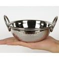 thumbnail image 3 of Trifri Stainless Steel Kadai With Handle Authentic Indian Hammered Design Serving Bowl Dinnerware Karahi Classic Everyday Chefs Utensil, 3 of 6