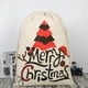 thumbnail image 3 of Xihbxyly Bolsa de Regalo Navideña Extragrande con Cordón, 100 % Lona de Algodón, Lavable a Máquina, Ligera, con Nombre Bordado Personalizable, Decoración Festiva, 70 X 50 Cm, 3 of 7