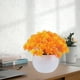 thumbnail image 5 of Bola de Bonsái de Flores Artificiales en Maceta | Plantas falsas de escritorio para decoración navideña interior | Material plástico | Amarillo, Naranja, Rojo Sandía, Rosa, Morado, Rojo | 12x12x12cm, 5 of 6