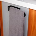 thumbnail image 4 of Toallero de baño negro, toallero autoadhesivo de pared sin taladrar, toallero de baño de acero inoxidable montado en la pared para cocina, 4 of 4