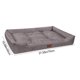 thumbnail image 3 of Pisexur Suministros para mascotas Waterproof Antiskid Lint Rectangle Dog Bed Soft Comfortable Pet Mat House For Small Dogs And Cats Under 27.55lb Indoor Outdoor Cozy Restperros, gatos y animales, 3 of 6