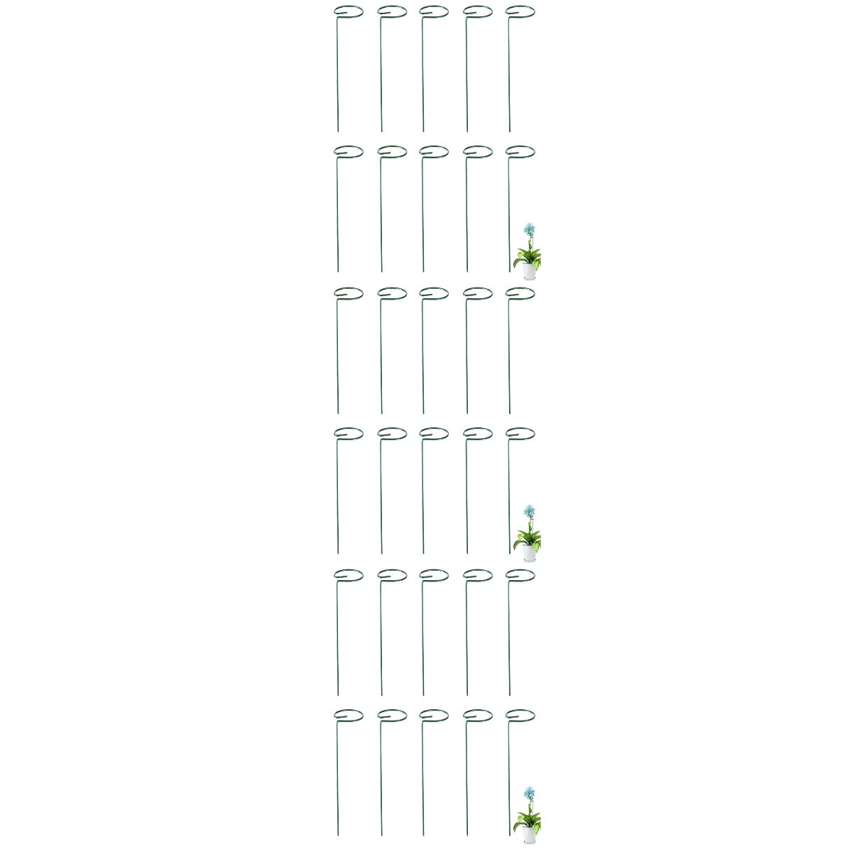 Hemoton 30-Piece Garden Climbing Trellis Rack Outdoor Plant Vine Support Stand for Shaping and Growing Plants