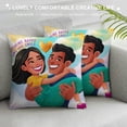 thumbnail image 3 of Shiartex  Yellow Throw Pillow Covers Furry Home Decor Pillow Cases Decorative  Outdoor Cushion Couch Sofa Cojines Pillowcases Sunshine Happy Love Smile White, 3 of 5