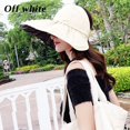 thumbnail image 3 of Sun Hat Wide Brim Foldable Empty Top Hat Summer Beach Hat for Travel Holiday, 3 of 10