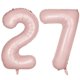 thumbnail image 1 of Globo LVMOQIQIU, 40 cm, color rosa, número 27, lámina para fiesta, 2 unidades, 1 of 7
