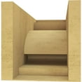 thumbnail image 4 of 10"W x 20"D x 10"H Wide Alma Rough Cedar Woodgrain TimberThane Corbel, Primed Tan, 4 of 6
