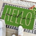 thumbnail image 5 of Green Hello Sunshine Summer Decorative Doormat, Seasonal Spring Holiday Low-Profile Floor Mat Switch Mat for Indoor Outdoor 17 x 29 Inch, 5 of 6