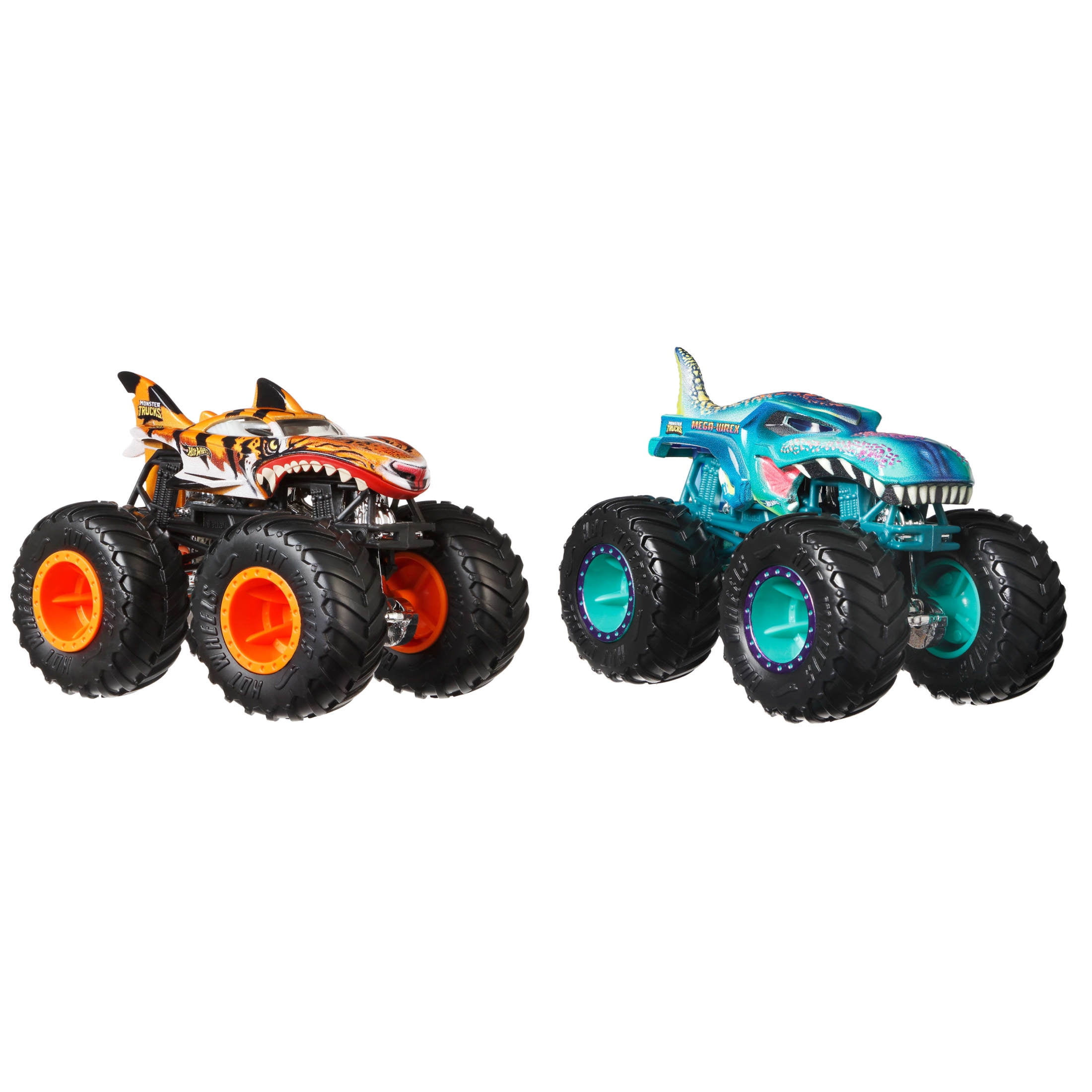 Hot Wheels Monster Trucks Demolition Doubles, 2Pack of 1:64 Scale Toy Trucks (Styles May Vary)  (图3) Hot Wheels Monster Trucks Demolition Doubles, 2Pack of 1:64 Scale Toy Trucks (Styles May Vary)  (图3)