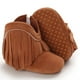 thumbnail image 4 of Zapatos de cuna Zapatos de bebé para niña Cremallera lateral infantil Suela de algodón Sólido, 4 of 5