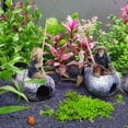 DOITOOL 2Pcs Mini Fisherman Figurines,Fish Tank Decor Chinese Garden
