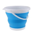 thumbnail image 2 of Cubo de Silicona de Cubo de de Silicón con Manija para Cerveza de Viaje de Partido Redondo azul Soledad Cubo plegable plegable, 2 of 10