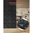 thumbnail image 3 of Modern Matte Black 3D Wall Panels-33-Pack PVC Diamond Tiles for Bedroom,Living Room,and Gaming Room Accent Walls,11.81x11.81 Inches,32 Sq.Ft Coverage, 3 of 6