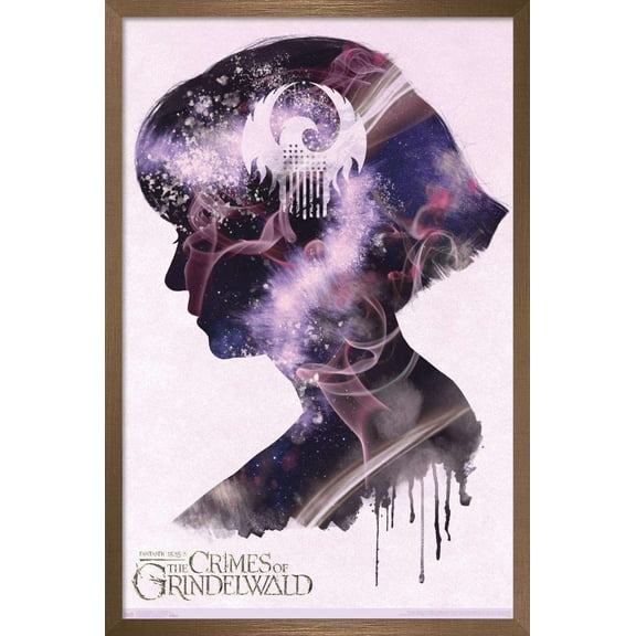 Fantastic Beasts: Crimes Of Grindelwald - Tina Illustration Wall Poster, 14.725" x 22.375", Framed