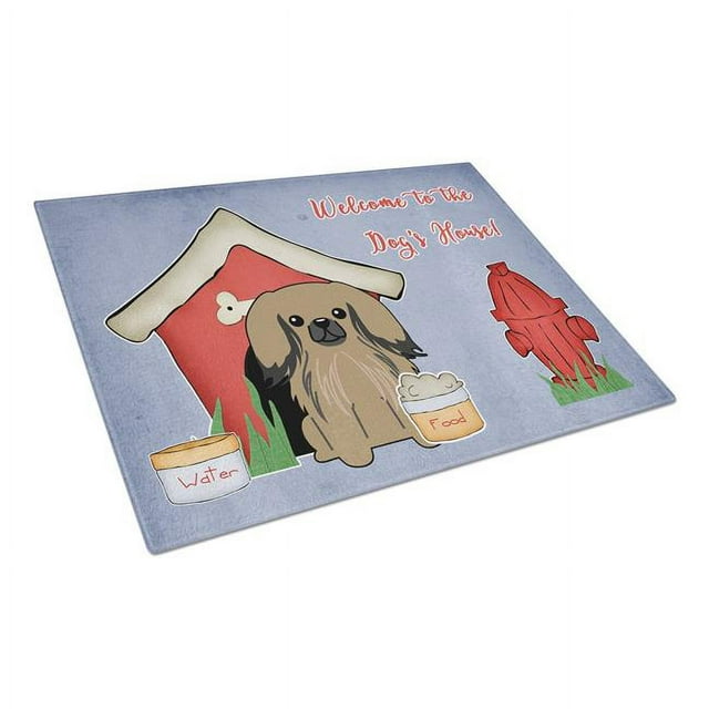 Carolines Treasures BB2856LCB Dog House Collection Pekingnese Tan Glass Cutting Board, Large