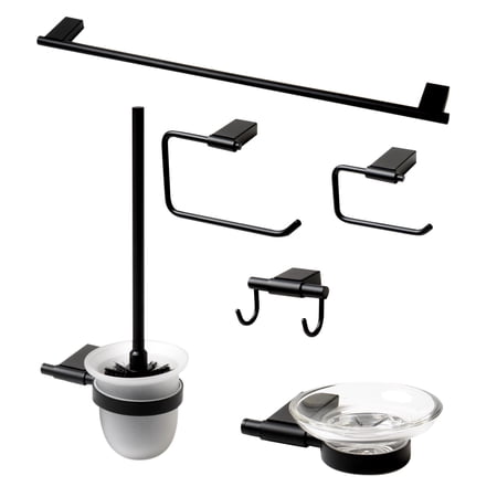 Alfi Brand Ab9515 6 Piece Bathroom Package - Black