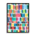 thumbnail image 2 of Stupell Industries Varied Rainbow Lines Abstract Pattern Watercolor Detail Painting White Framed Art Print Wall Art, Design by Regina Moore, 2 of 5