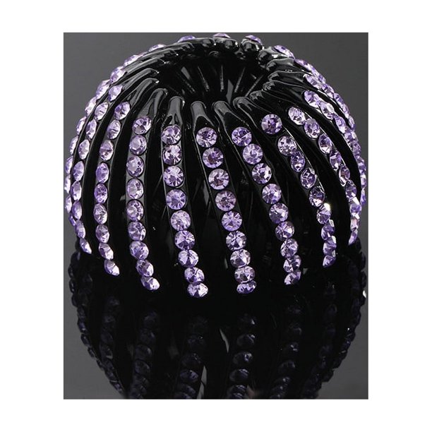 1pc Elegant Rhinestone Hair Clip for Bun Making and Ponytail Styling