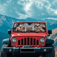 thumbnail image 3 of Yuyamidu Funny Sloth Driving Windshield Sunshade Car Sun Shade Heat Shield Sun Visor Mat for 1997-2017 Jeep Wrangler Rubicon Sahara TJ JK JKU 2/4 Doors, 3 of 7