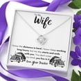 thumbnail image 3 of To My Wife Ver 2 Necklace, Valentine Couple Gift, Anniversary Birthday Pendant Gift, Gift For Him, Gift For Her, Happy Father Day Mother Day Gift, 3 of 4