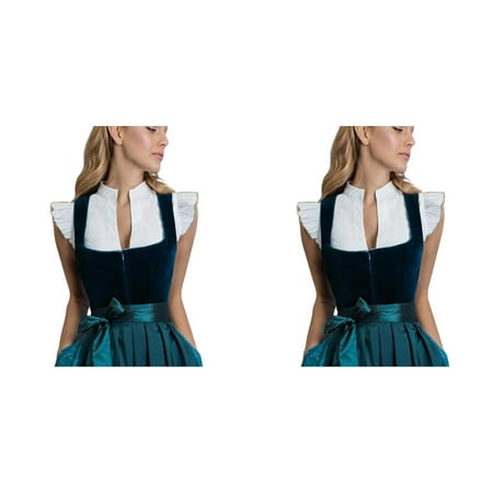 2 Pack Germany Oktoberfest Womens Vintage Dirndl Dress Short Sleeve Dress Stage Performance Dress Tank Vest Tops plus Size Push up Lingerie Stockings Women Lingerie Waist Women Sleepwear Rose Ling