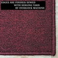 thumbnail image 6 of Custom Size Anti-Slip Machine Washable Loop Pile Burgundy Runner Rugs ( 2' x 26"), 6 of 6