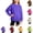 Purple, variant on YOUYEDIAN Base Layer for Girls Casual Comfy Long Sleeve Crewneck Solid Color Shirts
