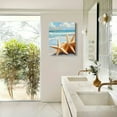 thumbnail image 4 of ZFLMY Starfish Shells Beach Wall Art Canvas Prints Home Decor 12x16in, 4 of 5