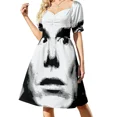 thumbnail image 3 of Este es mi disfraz humano. En realidad soy un pato de goma. Dicho divertido. Vestido de manga corta. Vestido de noche para mujer. Vestidos de noche para mujer., 3 of 7