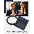 thumbnail image 2 of Bandmax 8MM Stainless Steel Cuban Chain Bracelets for Men Women Black Miami Curb Link Hand Chain Special Father's Day Birthday Gift with Card To Your Love, 2 of 8
