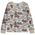 thumbnail image 6 of Cudlie Boys’ 4-Piece Pajama Set, Cotton Blend Sleepwear, 2 Tops & 2 Bottoms – Sizes 12M–5T, 6 of 9