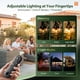 thumbnail image 2 of Cadena de luces solares Addlon 60+4 LED, 60 m, control remoto impermeable, 2 of 9