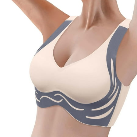 beishanbush Clearance Sales Bra Under $10 Womens Wireless Bra Super Gather Bra Anti Sagging Breasts Support Pushup Lifting Bras for Older Women