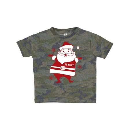 

Inktastic Be Merry Santa Gift Toddler Boy or Toddler Girl T-Shirt