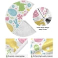 thumbnail image 2 of Coolnut Easter Tree Skirt Home Decoration Large Round Bunny Eggs Christmas Tree Skirt for Holiday Party Home Christmas Day Ornaments,47.2", 2 of 6