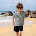 thumbnail image 4 of Kids St Patricks Day Shirt for Girls Cute Shamrock Graphic T-Shirt Gray Love Holiday Top Cotton Short Sleeve,Size 4 T, 4 of 9