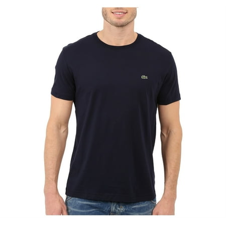 Pima Crewneck Tee - Lacoste Men Standard Short Sleeve Pima Crewneck Tee