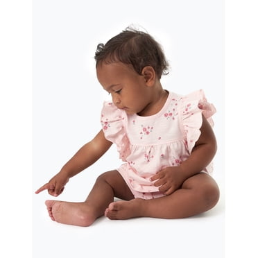 Modern Moments by Gerber Baby Neutral Organic Ruffled Sleeve Top, Sizes 0/3 Months - 24 Months