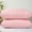 Pink, variant on EazyTech Queen Size Knitted Weave Pillow 20x30 Inches Super Soft Breathable Removable Cotton Cover for Comfortable Sleeping Support Pink