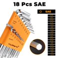 thumbnail image 3 of Juego de llaves Allen MULWARK métricas, SAE y Torx, 46 piezas, 3 of 9