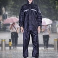 thumbnail image 3 of Gwong hogar 2 Set Raincoat transpirable con Strip Reflectante Repopiendo el desgaste de la tira resistente al desgaste Pantalones de chaqueta de lluvia para conducir Gwong 21099381, 3 of 7