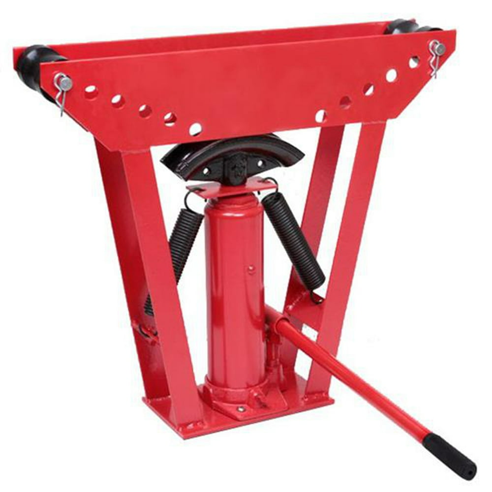 LYUMO 12 Ton Heavy Type Handhydraulic Pipe Bender with 6 Dies Red