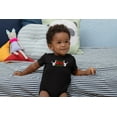 thumbnail image 2 of Old Glory Christmas Heavy Metal Horns Soft Short Sleeve Baby One Piece, 2 of 6