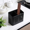 thumbnail image 6 of Utensil Holder, 430 Stainless Steel Dual Compartment Cutlery Organizer with Ventilated Slots, Countertop Storage for Kitchen Knives, Spoons and Chopsticks, 6 of 6