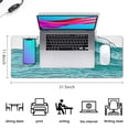 thumbnail image 5 of "Experience Supreme Comfort with our Japanese Blue and White Wave Gaming Mouse Pad XL - Non-Slip Rubber Base, Stitched Edges, 31.5 X 11.8 Inch", 5 of 7