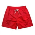 thumbnail image 4 of Fashionable Summer Swim Trunks for Men, Quick Dry Swim Shorts for Men, Swimwear, Bathing Suits, Swim Shorts with Various Colors & Designs, Quick Dry Nylon Shorts, Red (Solid), Medium, 4 of 6