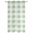 thumbnail image 2 of Outdoor Curtains for Patio Waterproof, Sage Green Plaid Windproof Pravicy Outside Porch Blackout Curtain, Spring Farmhouse Buffalo Checkered Sun Blocking Grommets Curtains for Cabana Gazebo 54"x95", 2 of 9