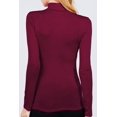 thumbnail image 3 of MOA COLLECTION Women's Rayon Spandex Turtle Neck Top Classic Long Sleeve, 3 of 3