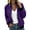 Purple, variant on Black Bomber Jacket Women Lightweight Long Sleeve Zip Up Fall Jacket with Pockets
