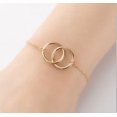thumbnail image 3 of Galvanoplastia Geométrica Ronda Doble Anillo Pulsera Estilo Femenino Moda Joyería de mano, 3 of 5